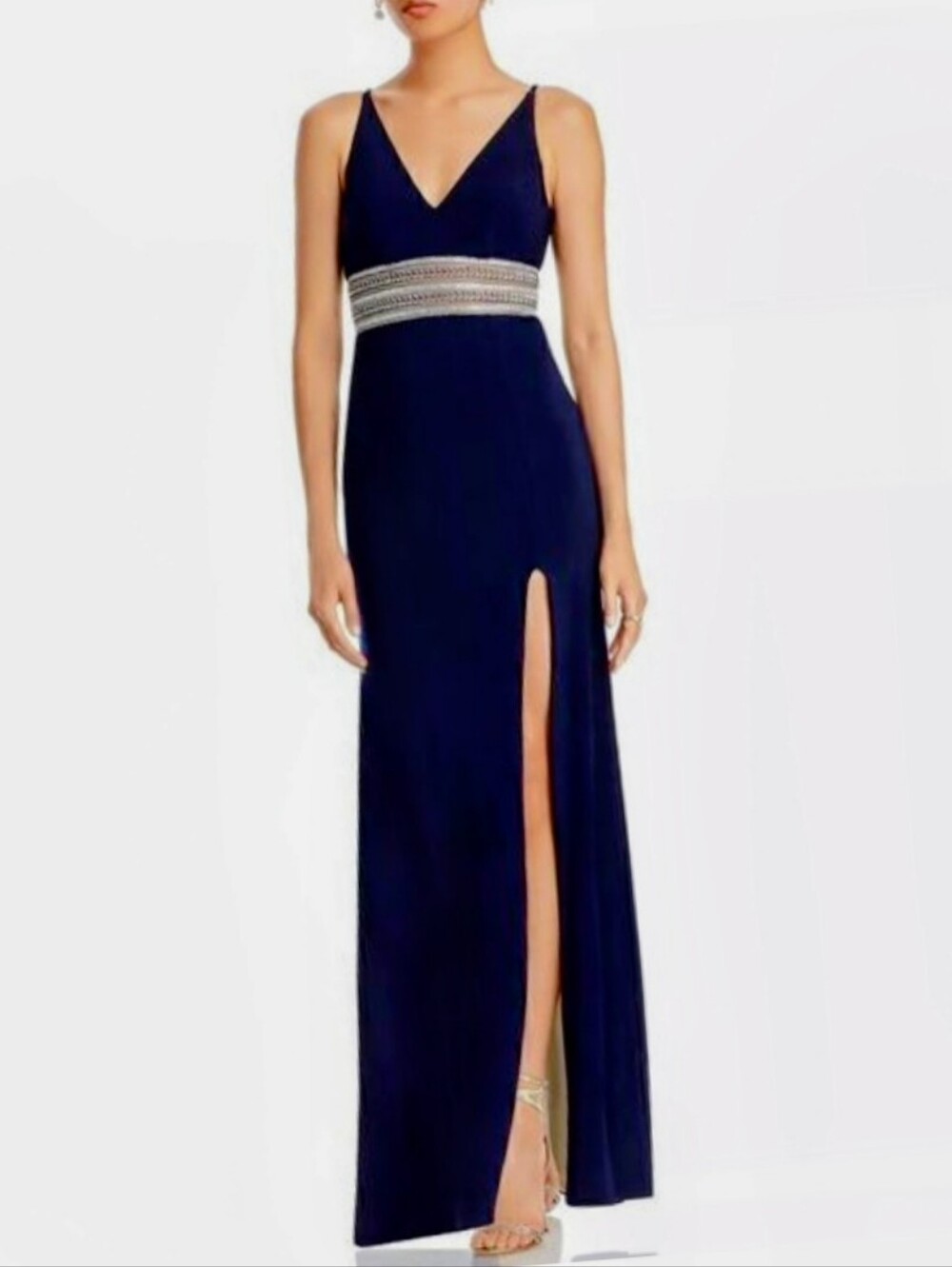 Aqua Black Wedding Dress with Elegant Embellishments